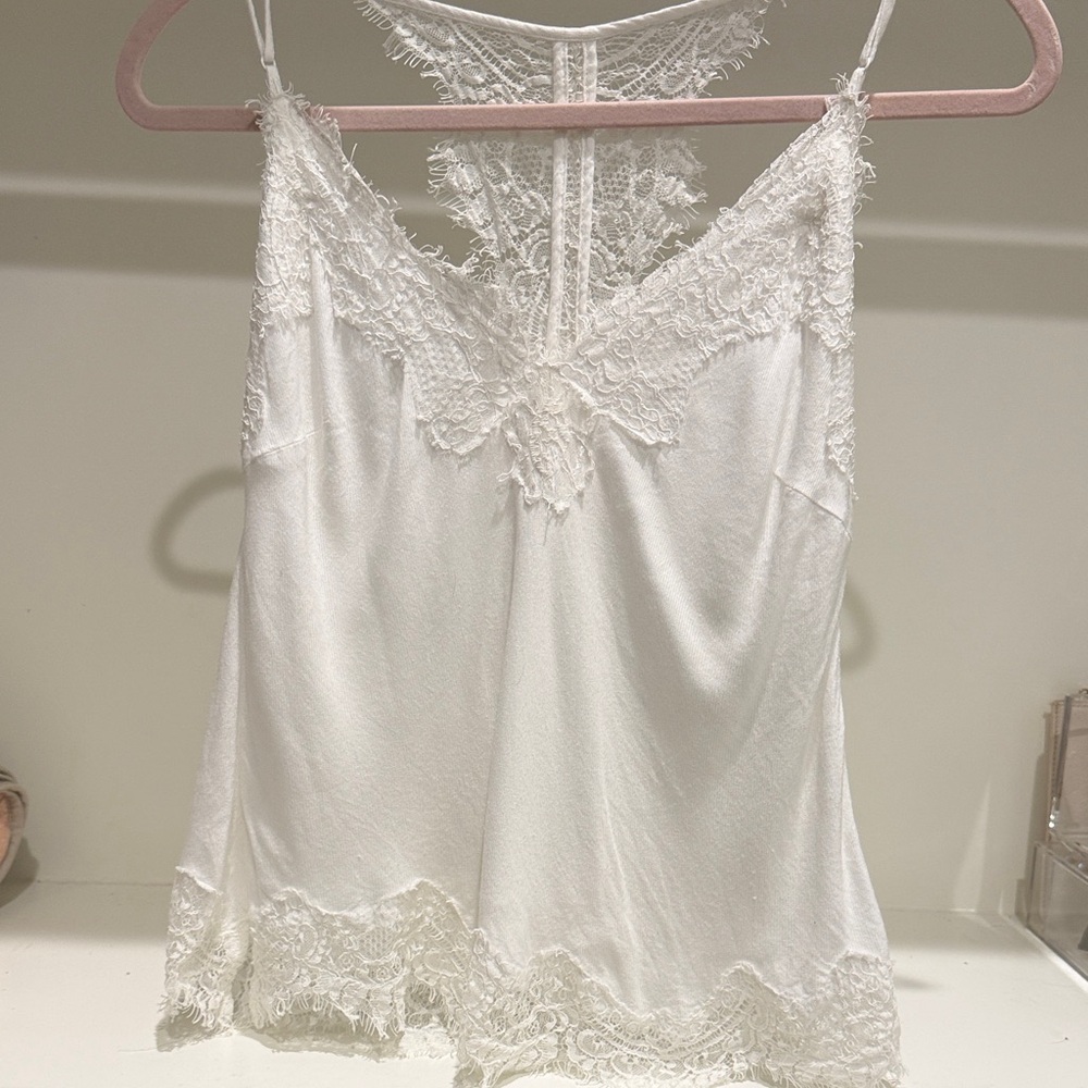 Elegant White Lace Camisole